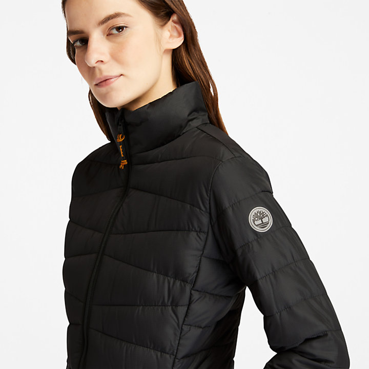 Leichte verstaubare Jacke für Damen in Schwarz-