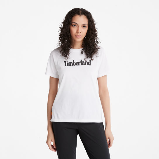 Logo T-Shirt for Women in White | Timberland