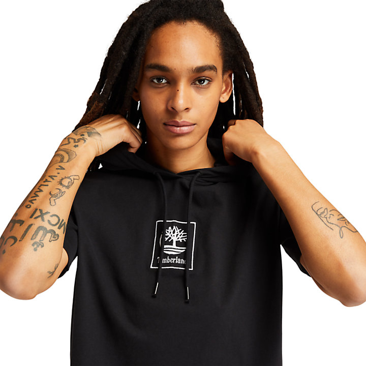 Outdoor Archive Hooded T-Shirt for Women in Black-