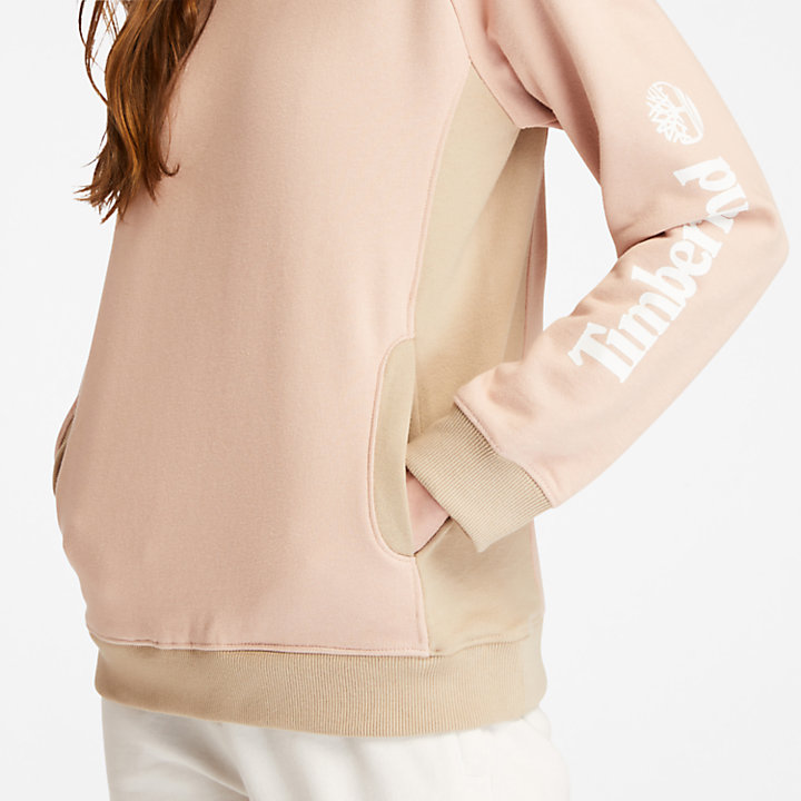 Women's Crewneck Sweatshirt in Light Pink-