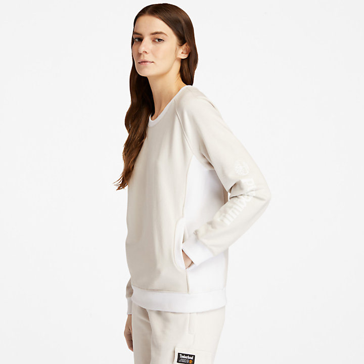 Women's Crewneck Sweatshirt in White-