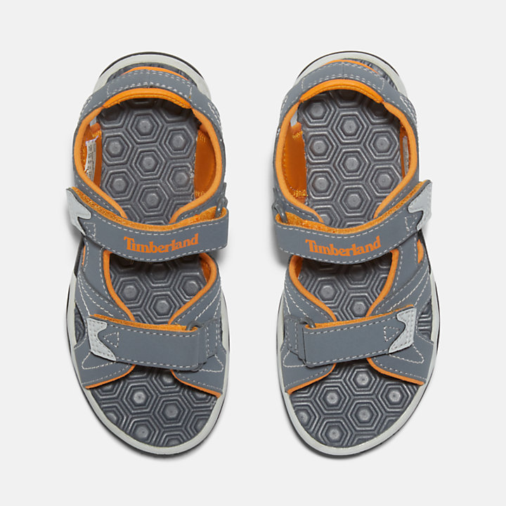 Adventure Seeker 2-Strap Sandal for Youth in Grey-