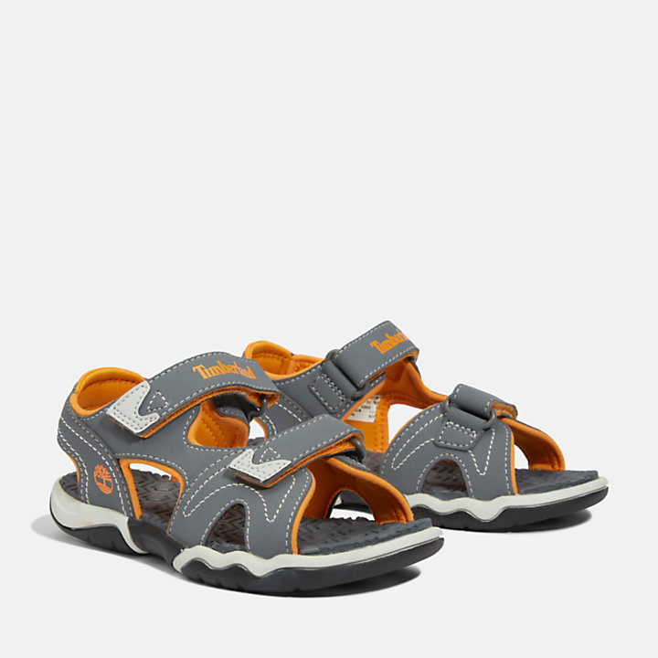 Adventure Seeker 2-Strap Sandal for Youth in Grey-