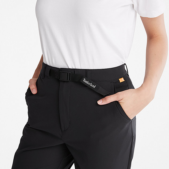 Waterbestendige cropped broek voor dames in zwart