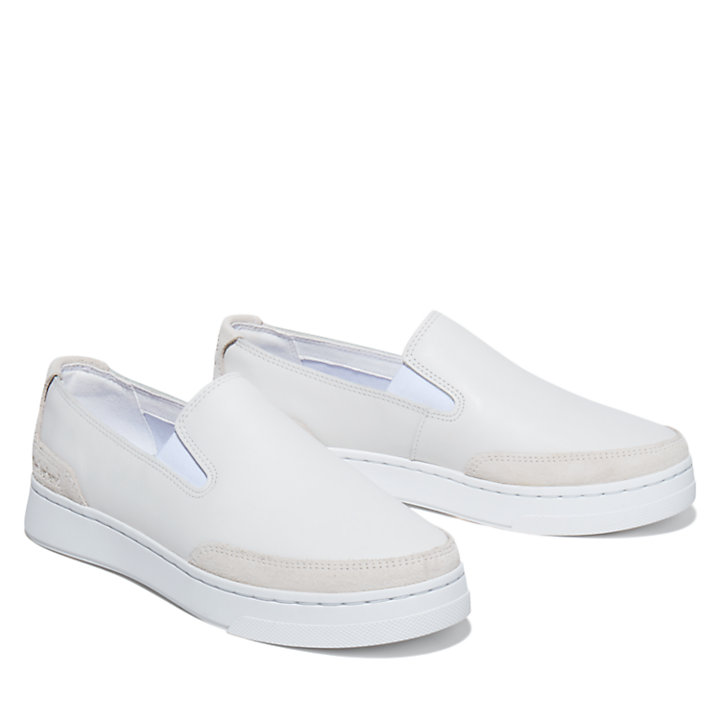 Atlanta Green Slip-on Shoe for Women in White-