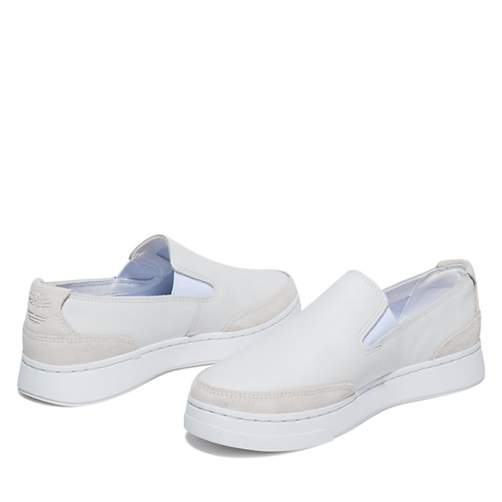 Atlanta Green Slip-on Shoe for Women in White-