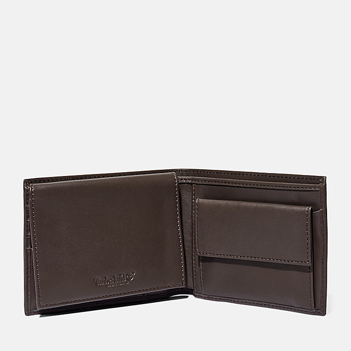 Kittery Trifold Brieftasche mit Münzfach aus Leder für Herren Braun