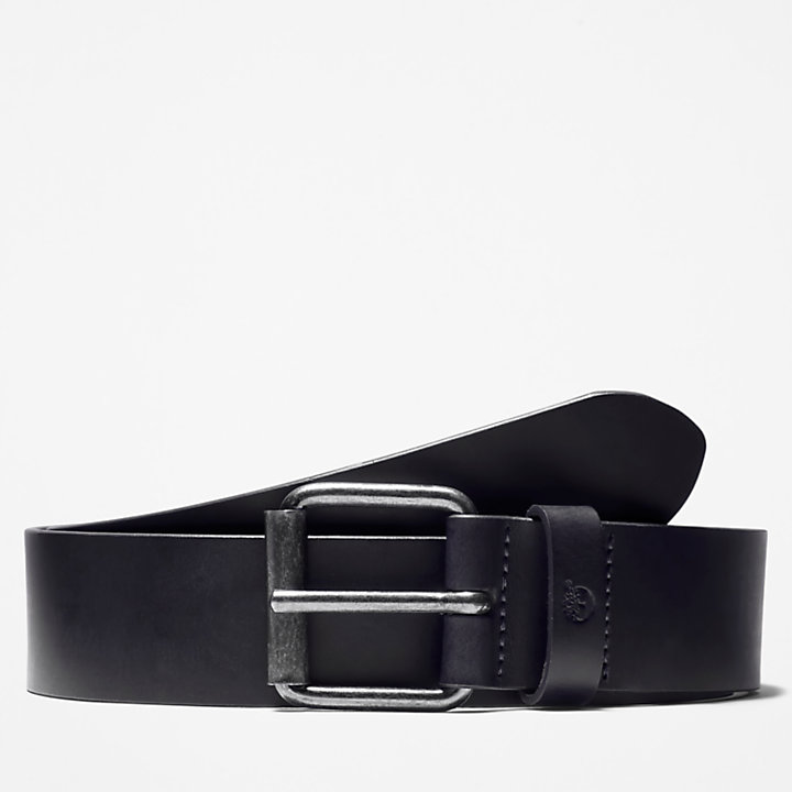 Leather Belt for Men in Navy-