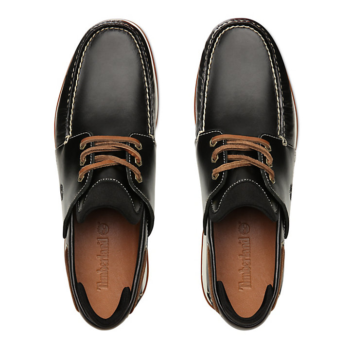 Heger's Bay Boat Shoe for Men in Black | Timberland