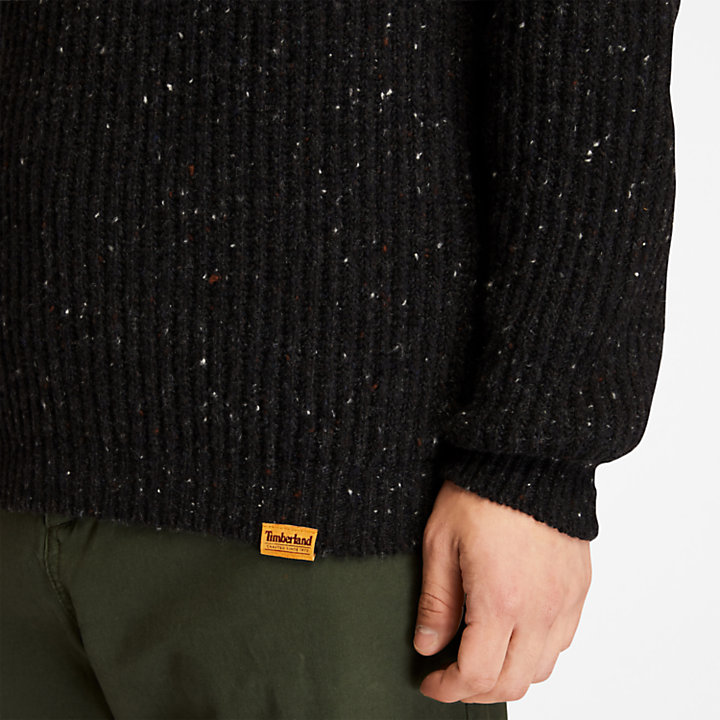 Naps Yarn Sweater For Men in Dark Grey-