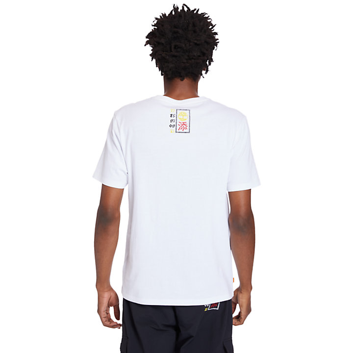Camiseta con Logotipo para Hombre en blanco-
