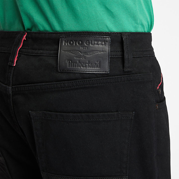Moto Guzzi x Timberland® Jeans mit Webkanten für Herren in Schwarz-
