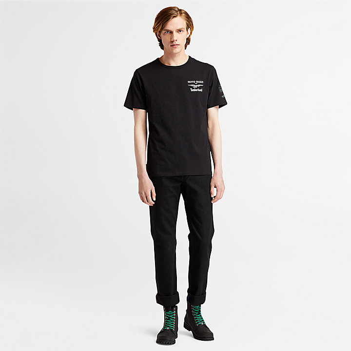 Moto Guzzi x Timberland® T-Shirt for Men in Black