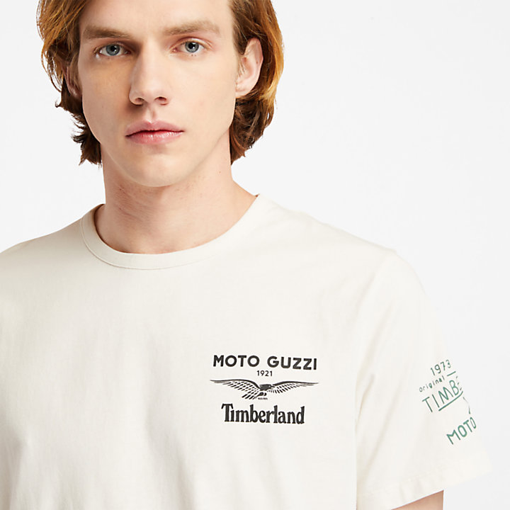 Moto Guzzi x Timberland® T-Shirt for Men in White-
