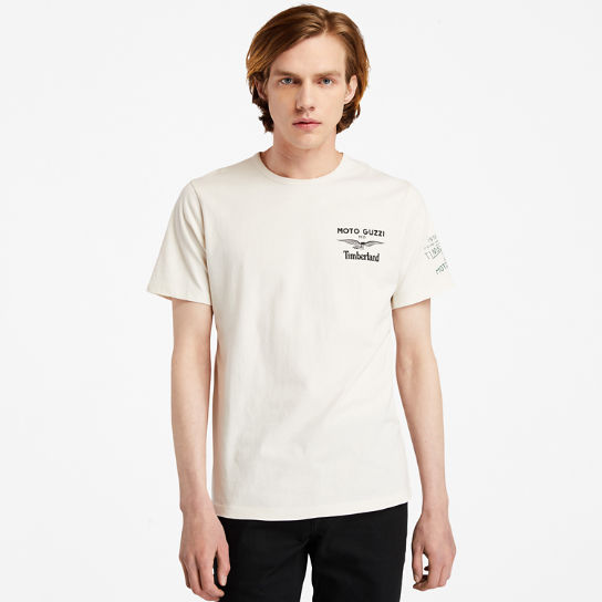 Moto Guzzi x Timberland® T-Shirt for Men in White | Timberland