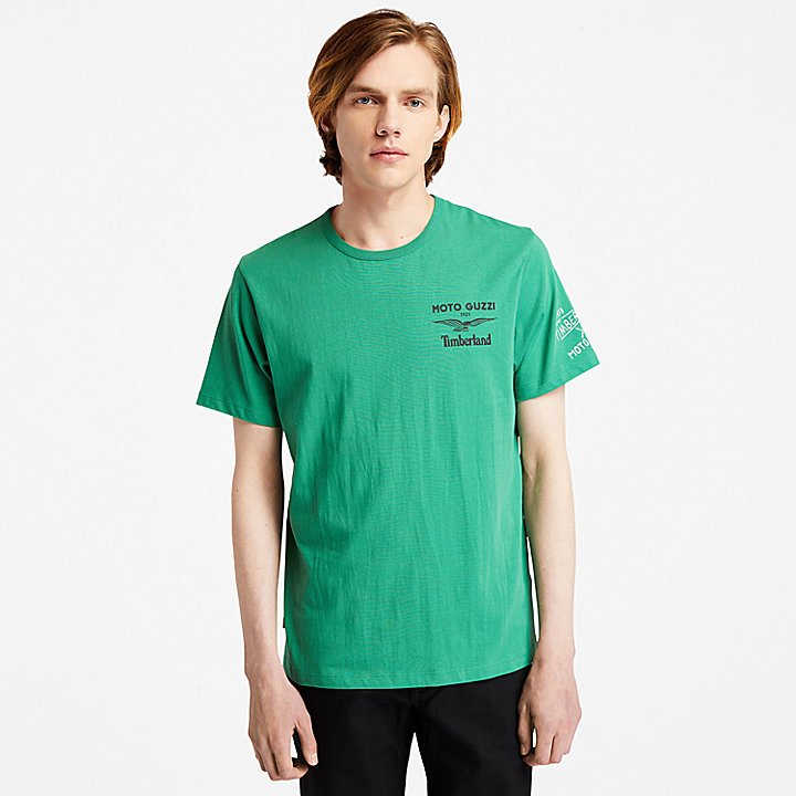 Moto Guzzi x Timberland® T-shirt voor heren in groen