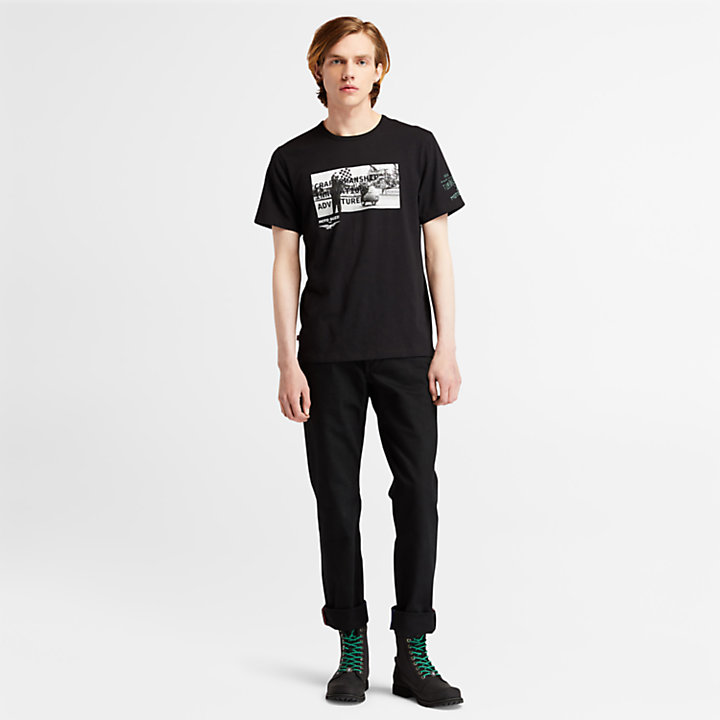 Moto Guzzi x Timberland® T-shirt met fotoprint voor heren in zwart-