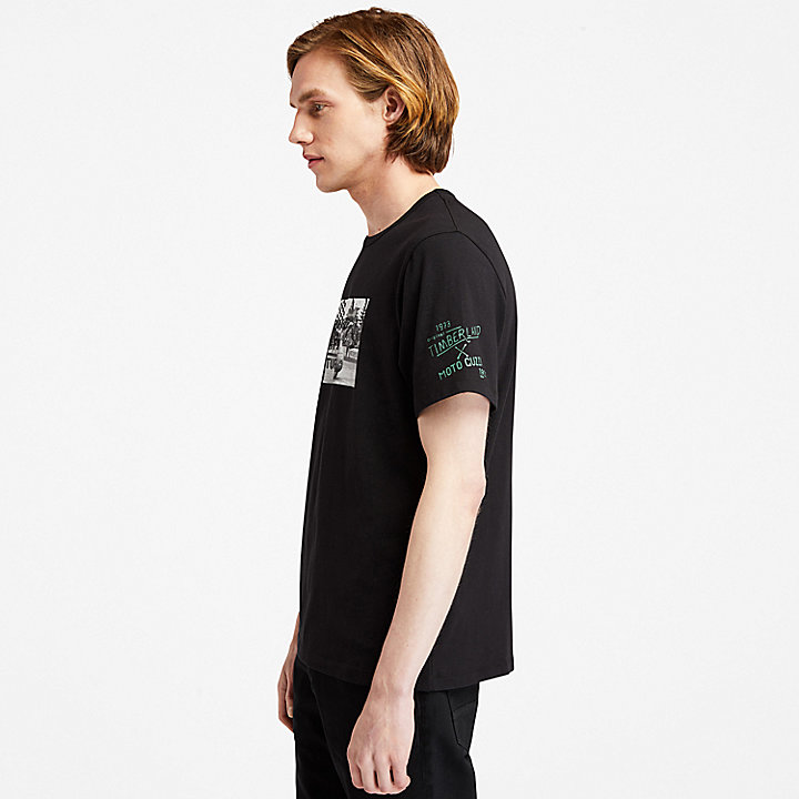 Moto Guzzi x Timberland® T-shirt met fotoprint voor heren in zwart
