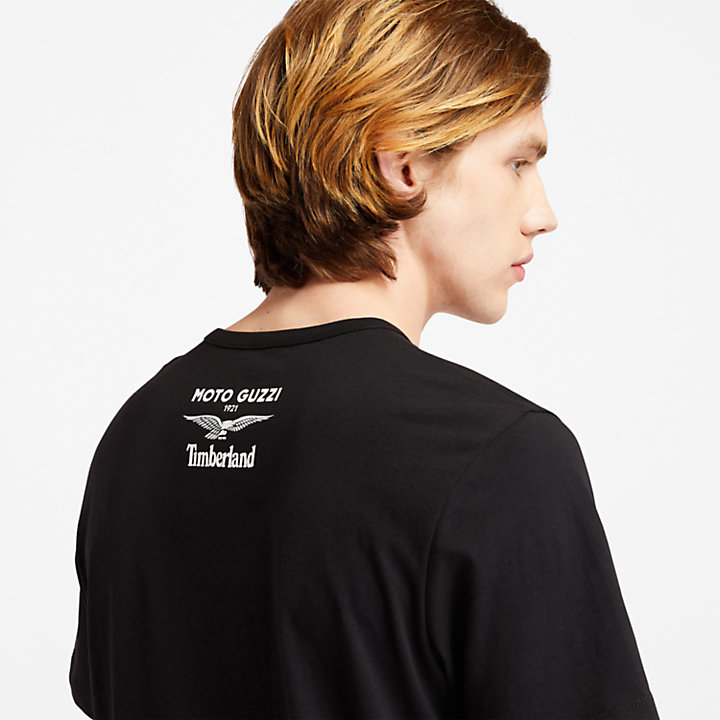 T-shirt photo Moto Guzzi x Timberland® pour homme en noir-