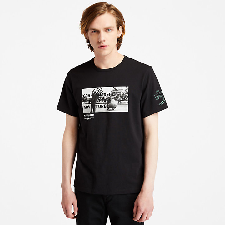 Moto Guzzi x Timberland® T-shirt met fotoprint voor heren in zwart-