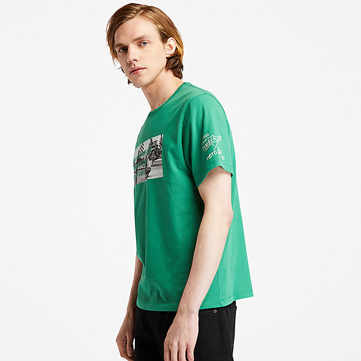 T-shirt photo Moto Guzzi x Timberland® pour homme en vert