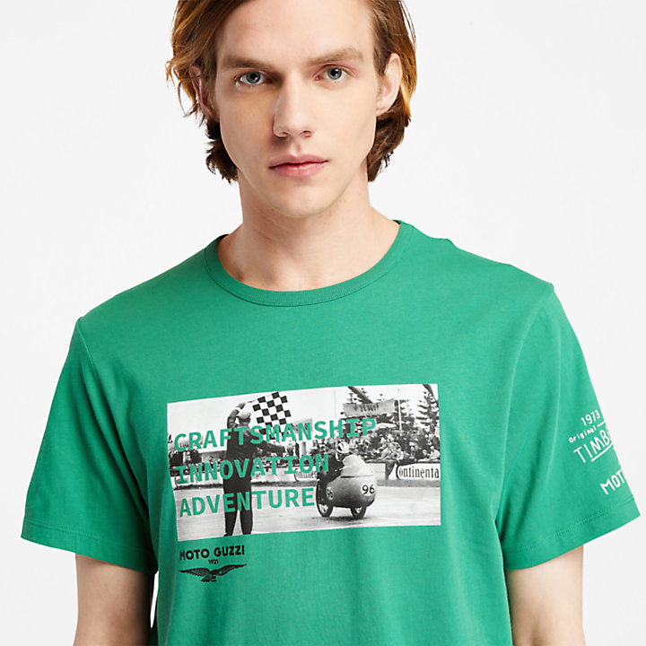 Moto Guzzi x Timberland® Photo T-Shirt für Herren in Grün-