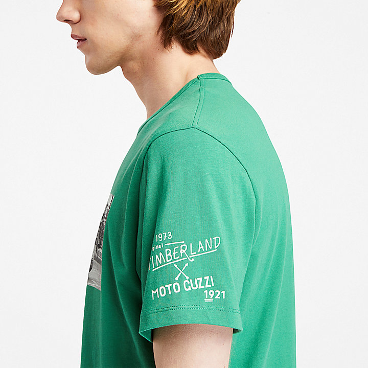 Moto Guzzi x Timberland® Photo T-Shirt für Herren in Grün