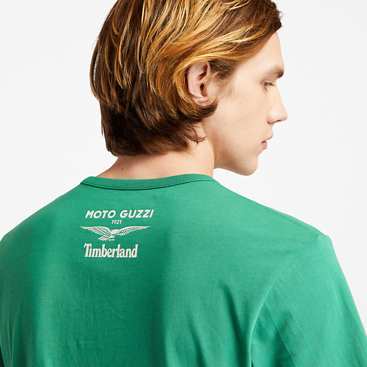 Moto Guzzi x Timberland® Photo T-shirt for Men in Green-