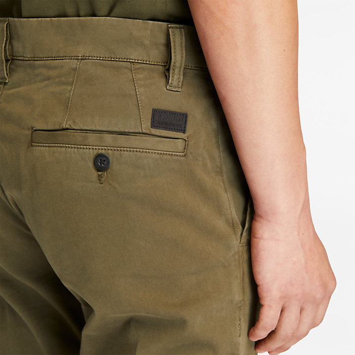 Pantaloni Chino Ultrastretch da Uomo Sargent Lake in verde scuro-
