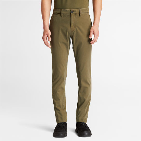 Sargent Lake Ultrastretch Chinos for Men in Dark Green | Timberland