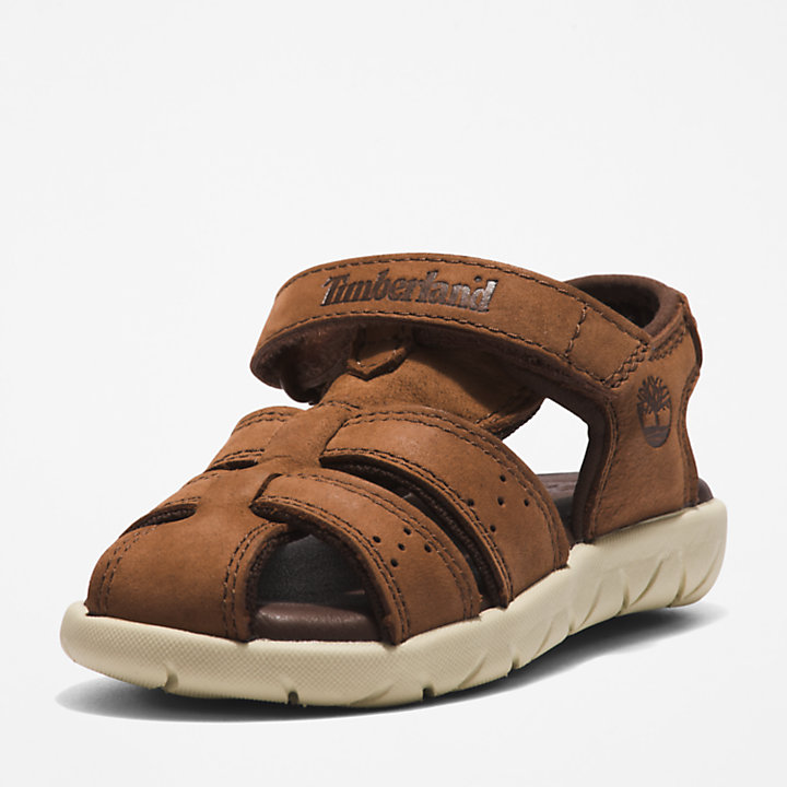Nubble Fisherman Sandal for Youth in Brown-