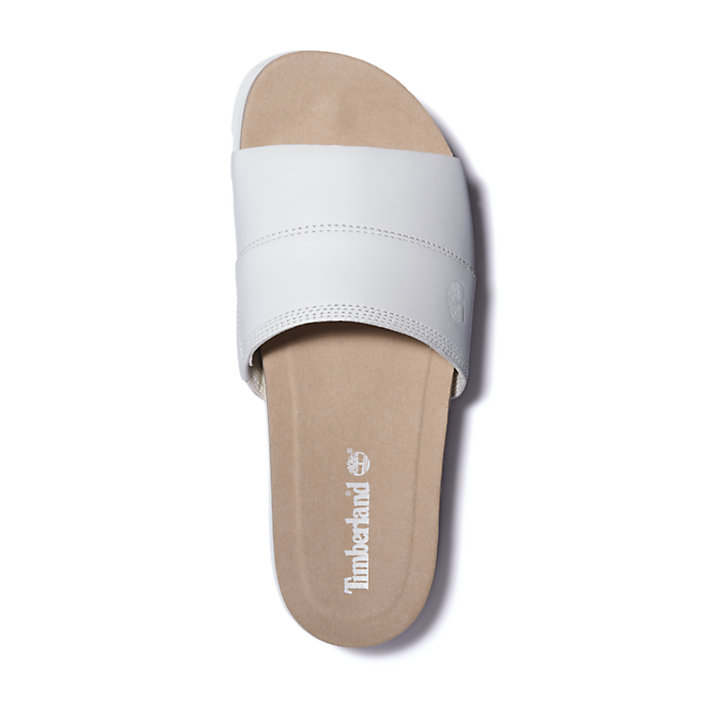 Santa Monica Sunrise Slide Sandal for Women in White-