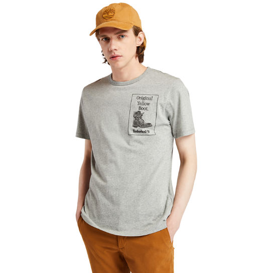 T-shirt da Uomo Archive Boot in grigio | Timberland