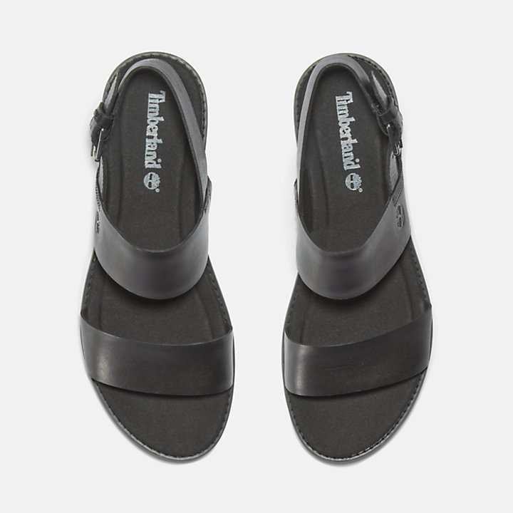 Chicago Riverside Two-Strap Sandal for Women in Black-