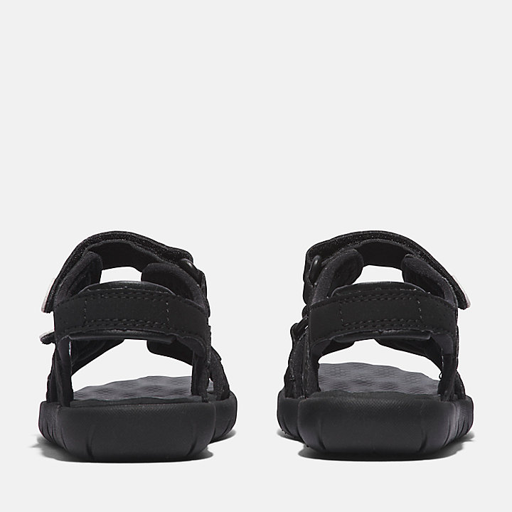 Perkins Row Double Strap Sandaal peuters & kleuters in zwart