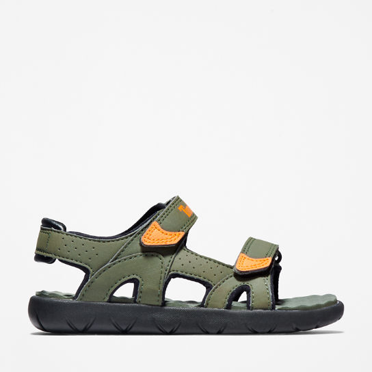 Perkins Row Strappy Sandal for Toddler in Dark Green | Timberland