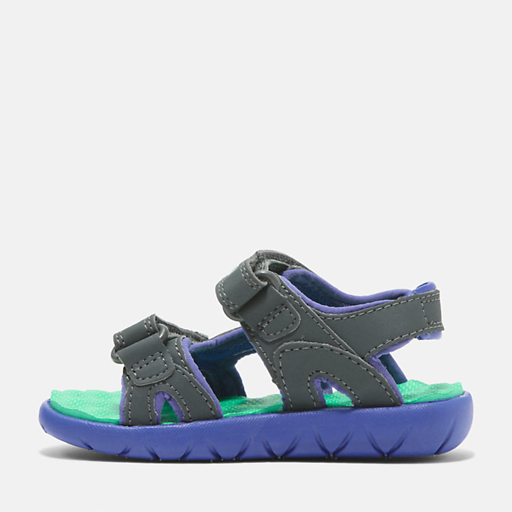 Perkins Row Strappy Sandal for Toddler in Grey/Green-