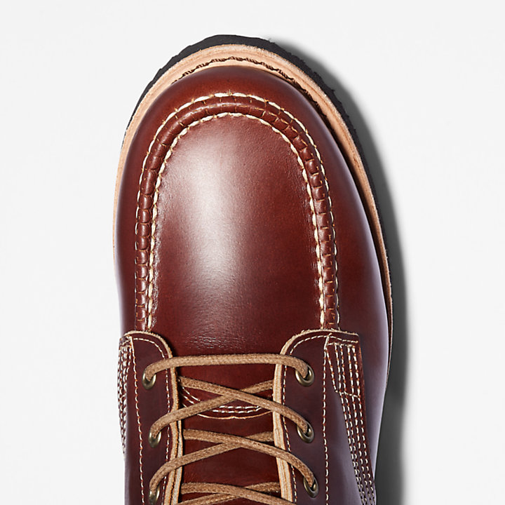 American Craft Moc-toe Boot for Men in Brown-