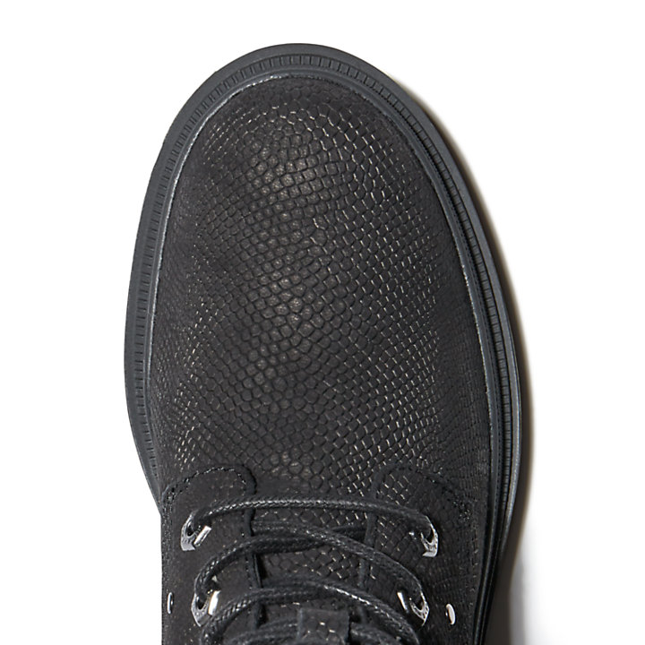 Lisbon Lane 6-Inch-Stiefel für Damen in schwarzem Echsen-Print-