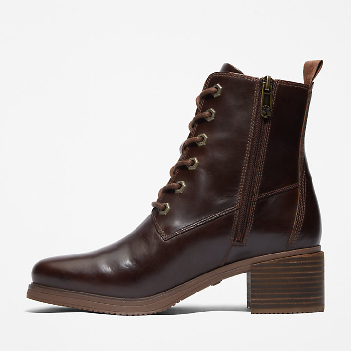 Dalston Vibe 6 Inch Boot voor dames in donkerbruin-