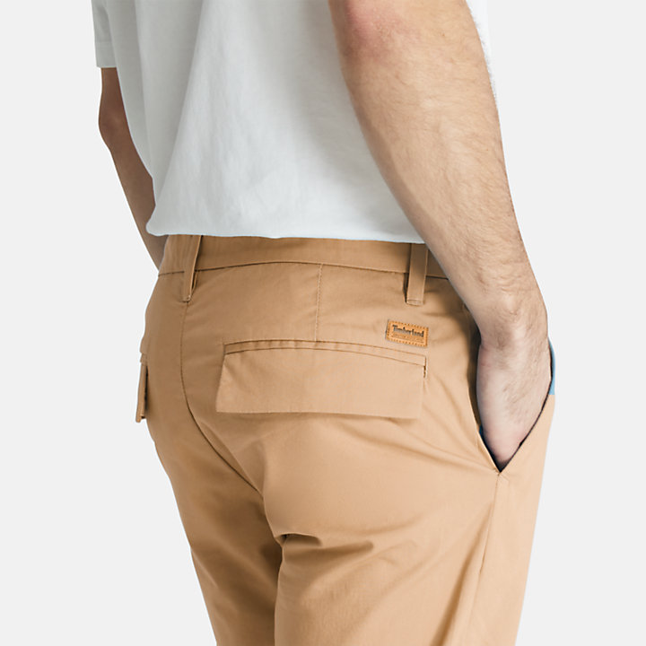 Sargent Lake Stretch Chinos for Men in Beige-