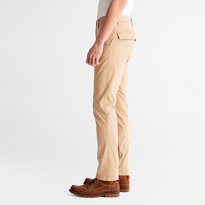 Sargent Lake Super-Lightweight Stretch Chino Trousers for Men in Beige