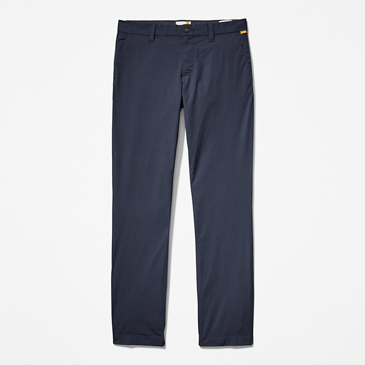 Sargent Lake Super-Lightweight Stretch Chino Trousers for Men in Navy-