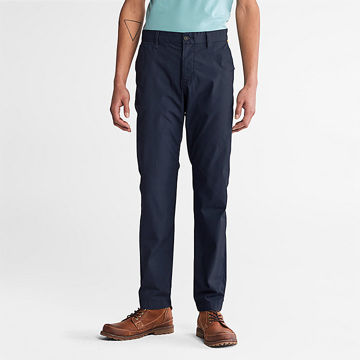 Sargent Lake Super-Lightweight Stretch Chino Trousers for Men in Navy