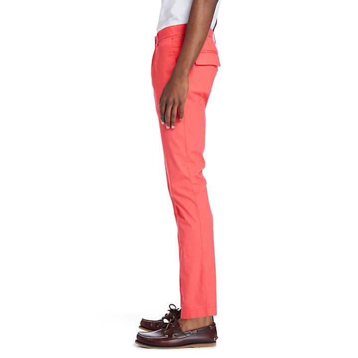 Pantaloni Chino da Uomo Elasticizzati Sargent Lake in color corallo-