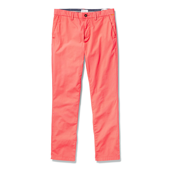 Pantaloni Chino da Uomo Elasticizzati Sargent Lake in color corallo-