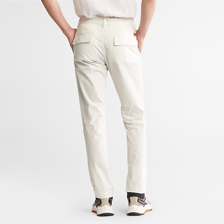 Pantalones chinos elásticos superligeros Sargent Lake para hombre en blanco-