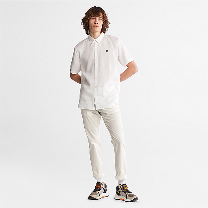 Sargent Lake Super-Lightweight Stretch Chino Trousers for Men in White