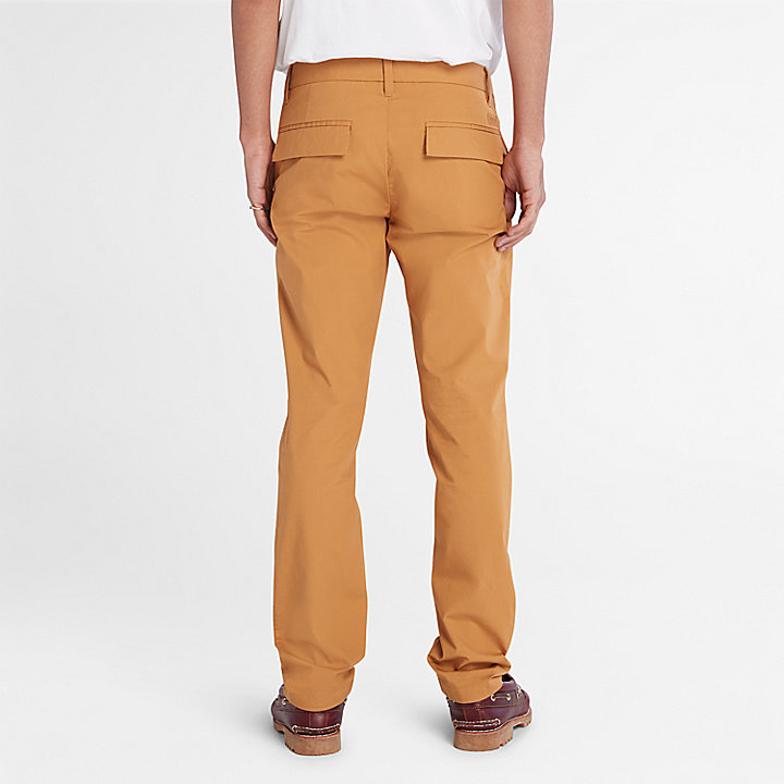 Sargent Lake Super-Lightweight Stretch Chino Trousers for Men in Orange