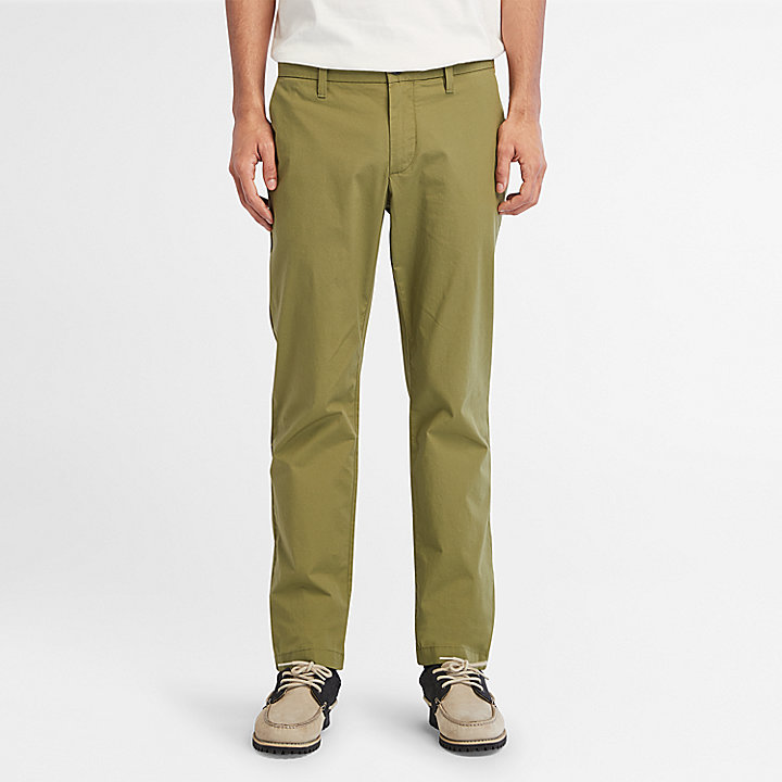 Sargent Lake Super-Lightweight Stretch Chino Trousers for Men in Green